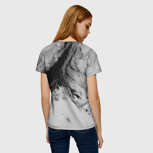 Женская футболка DOOM: Gray Fog / 3D-принт – фото 4