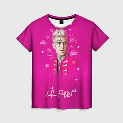 Женская футболка Lil Peep: Pink Light