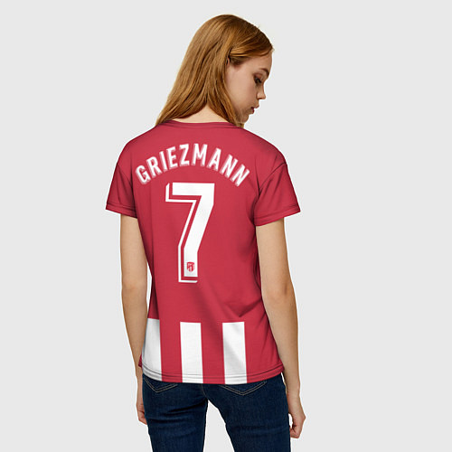Женская футболка FC Atletico Madrid: Griezmann Home 18/19 / 3D-принт – фото 4