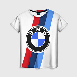 Футболка женская BMW M: White Sport, цвет: 3D-принт