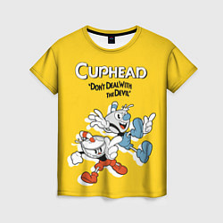 Футболка женская Cuphead: Don't deal with the Devil, цвет: 3D-принт