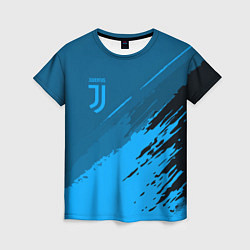 Футболка женская FC Juventus: Blue Original, цвет: 3D-принт