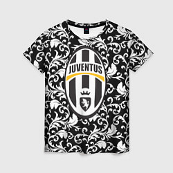 Футболка женская FC Juventus: Floral Logo, цвет: 3D-принт