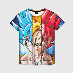 Женская футболка Colour Goku