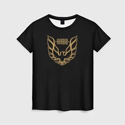 Женская футболка Khabib: Gold Eagle