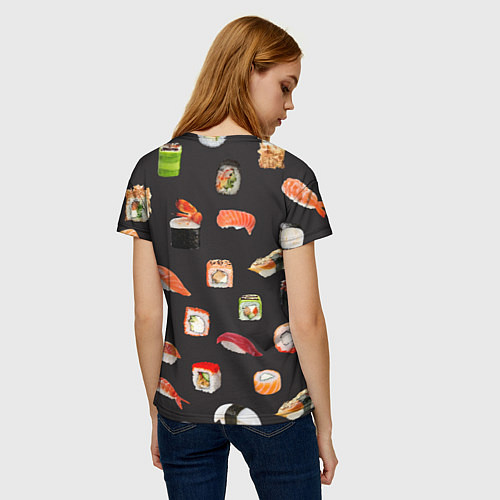 Женская футболка Планета суши / 3D-принт – фото 4