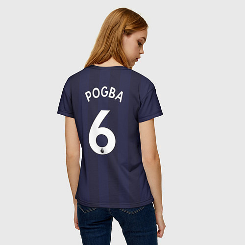 Женская футболка FC MU: Pogba Away 18/19 / 3D-принт – фото 4