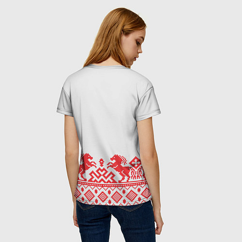 Женская футболка Старославянский узор / 3D-принт – фото 4
