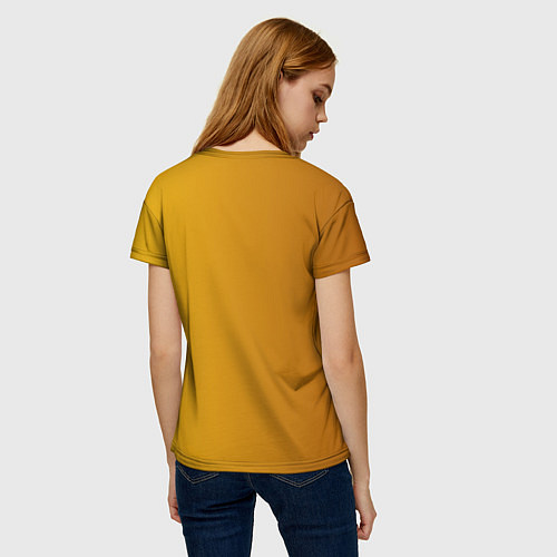 Женская футболка Chevrolet желтый градиент / 3D-принт – фото 4