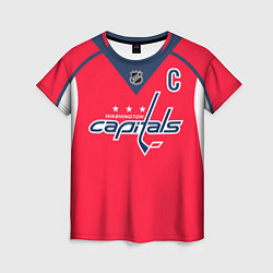 Женская футболка Washington Capitals: Ovechkin Red