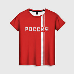 Женская футболка Россия: Красная машина
