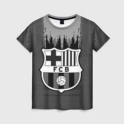 Женская футболка FC Barcelona: Grey Abstract