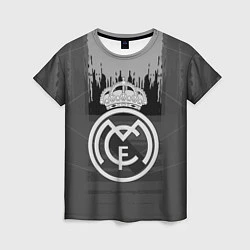 Женская футболка FC Real Madrid: Grey Abstract