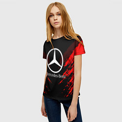 Футболка женская Mercedes-Benz: Red Anger, цвет: 3D-принт — фото 2