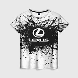 Женская футболка Lexus: Black Spray
