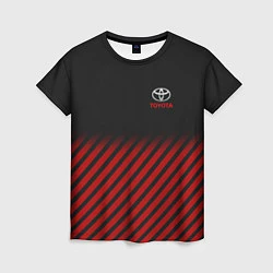 Футболка женская Toyota: Red Lines, цвет: 3D-принт