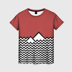 Женская футболка Горы Твин Пикс