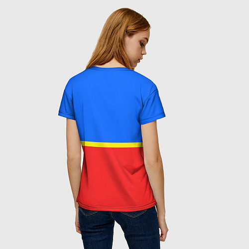 Женская футболка Екатеринбург: Россия / 3D-принт – фото 4