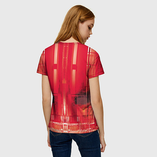 Женская футболка R6S: Red Back / 3D-принт – фото 4