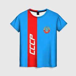 Футболка женская СССР: Blue Collection, цвет: 3D-принт