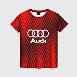 Женская футболка Audi: Red Carbon