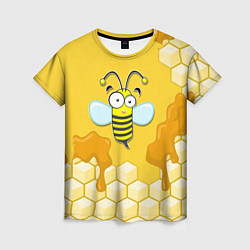 Женская футболка Веселая пчелка