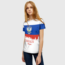 Футболка женская Sakhalin: Russia, цвет: 3D-принт — фото 2