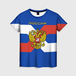Женская футболка Спортивная Россия