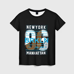 Женская футболка New York: Manhattan 86