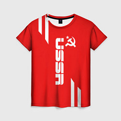 Женская футболка USSR: Red Sport