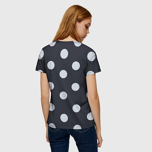 Женская футболка Крупный горох / 3D-принт – фото 4