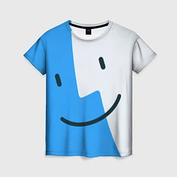 Женская футболка Mac OS Smile