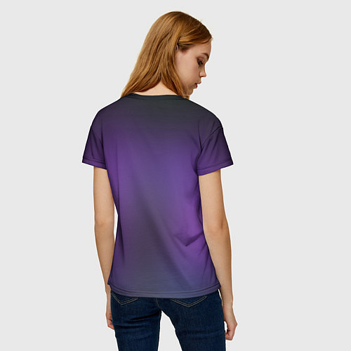 Женская футболка Violet Raven / 3D-принт – фото 4