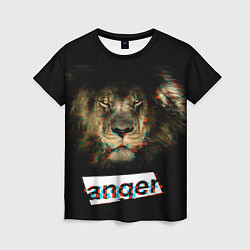 Женская футболка Anger Lion