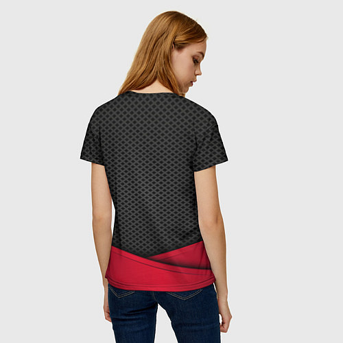 Женская футболка Citroen: Grey Carbon / 3D-принт – фото 4