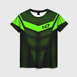 Футболка женская N7: Green Armor, цвет: 3D-принт