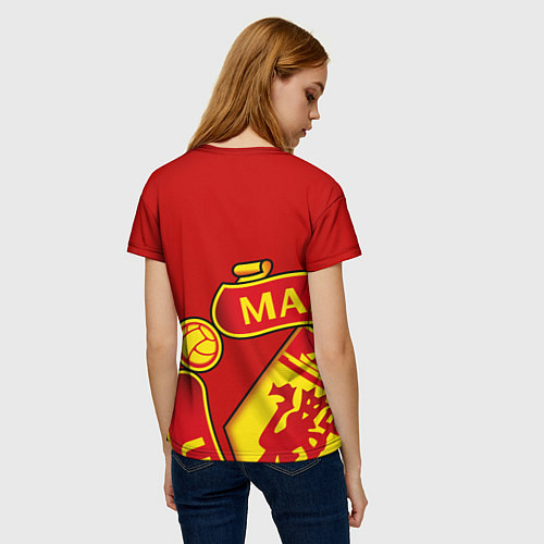 Женская футболка FC Man United: Red Exclusive / 3D-принт – фото 4