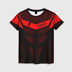 Женская футболка CS:GO Red Carbon