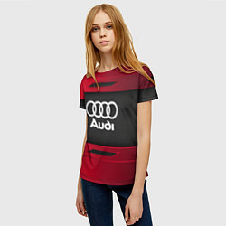 Футболка женская Audi Sport, цвет: 3D-принт — фото 2