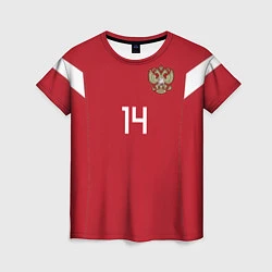 Женская футболка Сборная России: Гранат ЧМ-2018