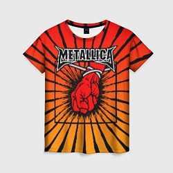 Женская футболка Metallica Fist