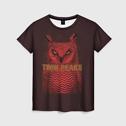 Футболка женская Twin Peaks: Red Owl, цвет: 3D-принт
