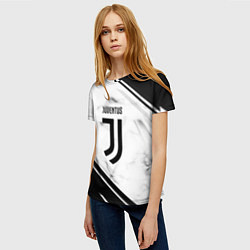 Футболка женская Juventus, цвет: 3D-принт — фото 2