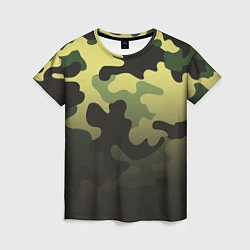 Женская футболка Военный камуфляж