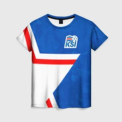 Женская футболка KSI ICELAND STAR