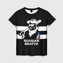 Женская футболка RUSSIAN BRATVA