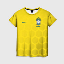 Женская футболка Brazil Team: WC 2018