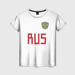 Женская футболка Rus Team: Away WC 2018