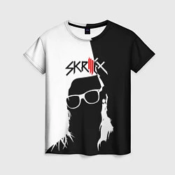 Женская футболка Skrillex: Black & White