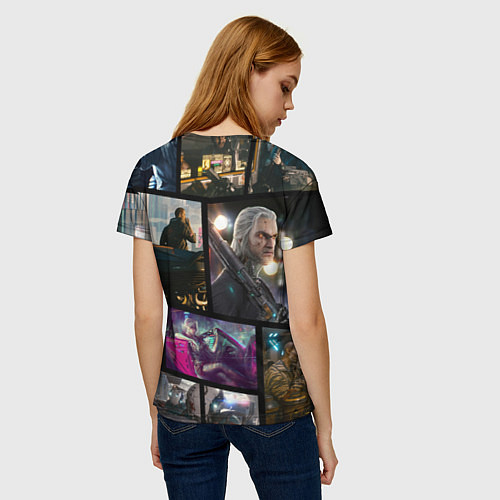 Женская футболка Cyberpunk 2077: Stories / 3D-принт – фото 4